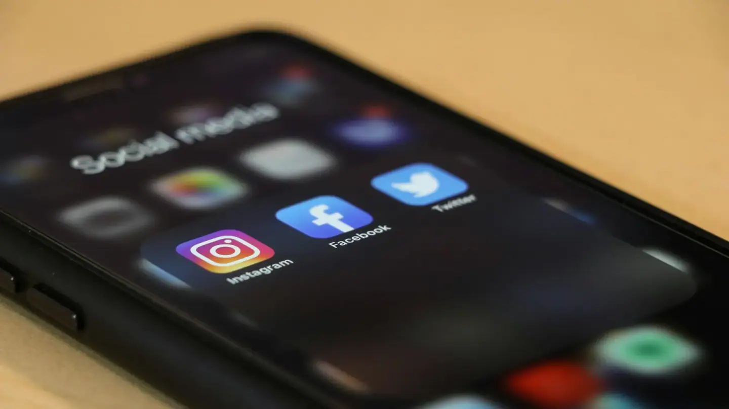 closeup of Instagrammer using Instagram on smartphone, successful feed