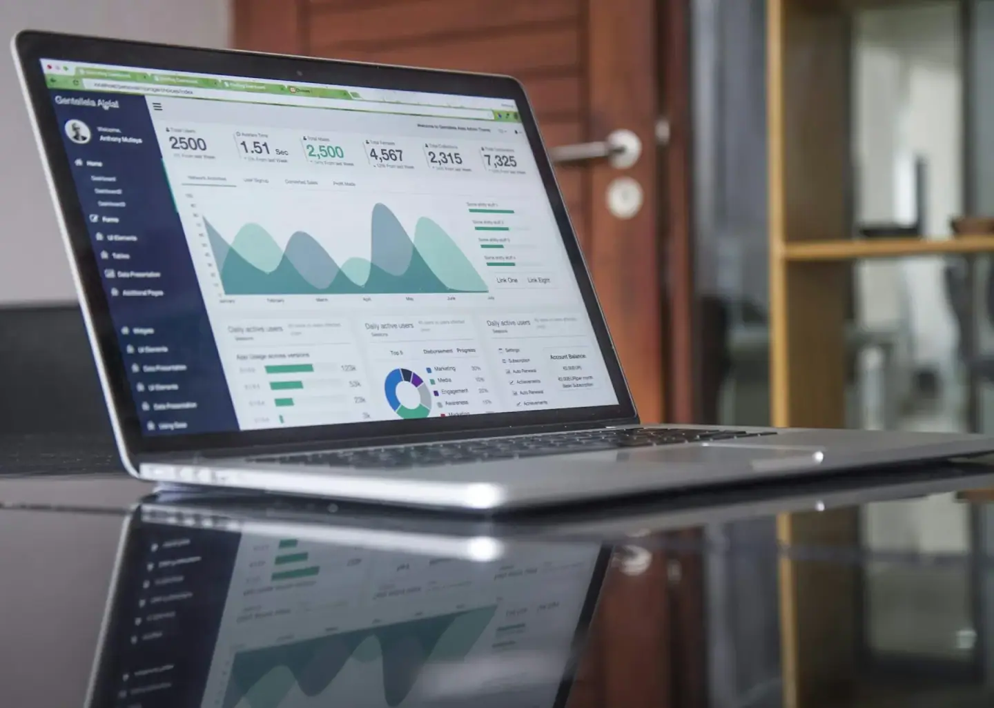 closeup of person at laptop using Google Analytics, reasons to use Google Analytics
